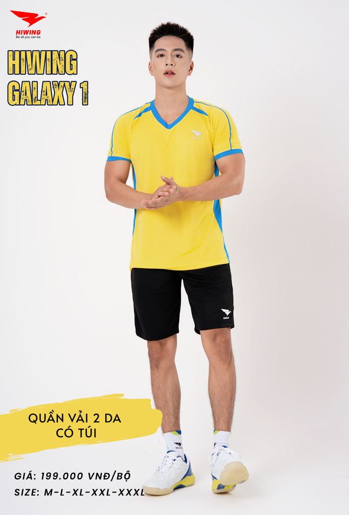 Áo Bóng Chuyền , Pickleball Hiwing Galaxy 1 - Màu Vàng