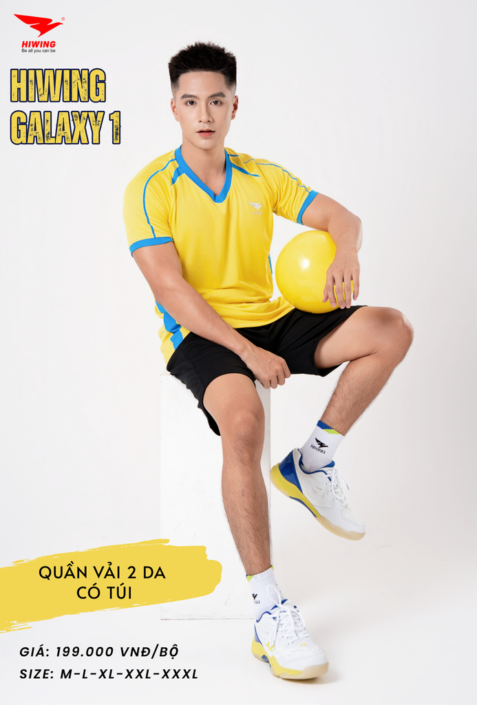 Áo Bóng Chuyền , Pickleball Hiwing Galaxy 1 - Màu Vàng
