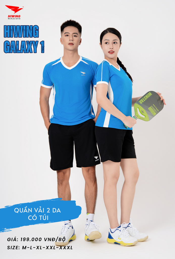 Áo Bóng Chuyền , Pickleball Hiwing Galaxy 1 - Màu Xanh