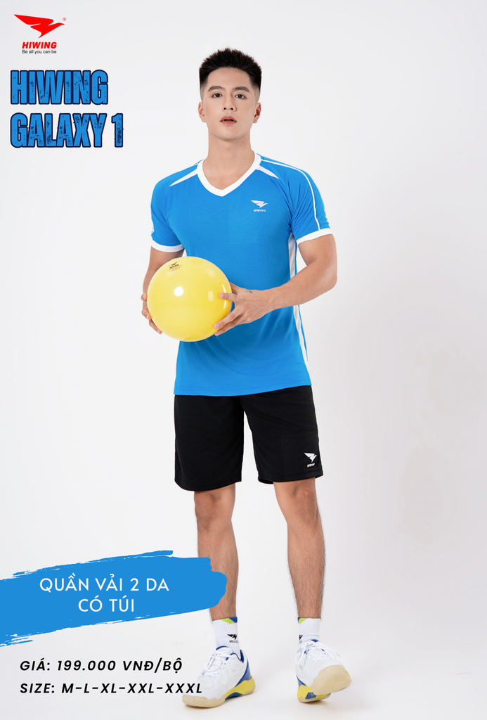 Áo Bóng Chuyền , Pickleball Hiwing Galaxy 1 - Màu Xanh