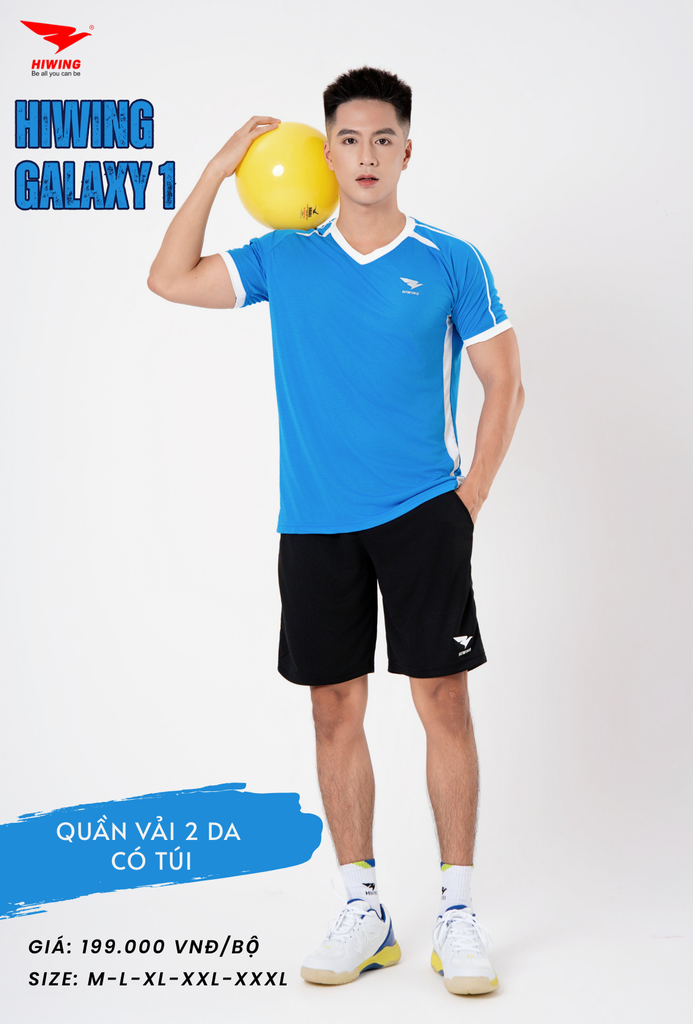 Áo Bóng Chuyền , Pickleball Hiwing Galaxy 1 - Màu Xanh