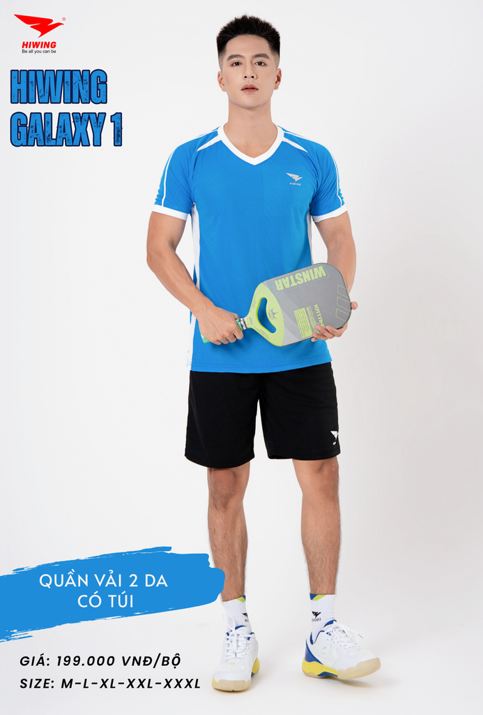 Áo Bóng Chuyền , Pickleball Hiwing Galaxy 1 - Màu Xanh
