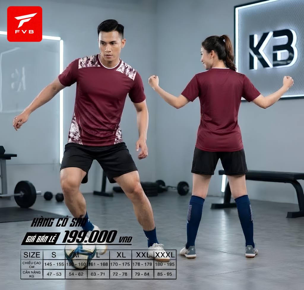 Áo Bóng Đá FVB HG003 Màu Xanh — Thiết Kế Mạnh Mẽ, Thoáng Khí, Giá Tốt