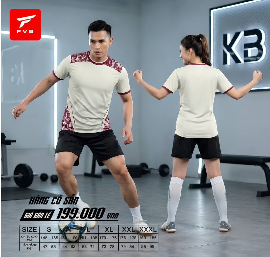 Áo Bóng Đá FVB HG003 Màu Xanh — Thiết Kế Mạnh Mẽ, Thoáng Khí, Giá Tốt