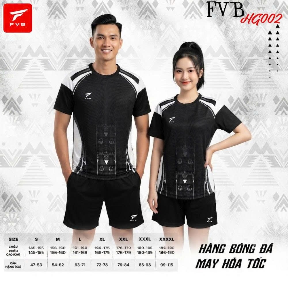 Áo Bóng Đá FVB HG002 Màu Xanh Da– Thiết Kế Hiện Đại Tối Ưu Cho Mọi Trận Đấu