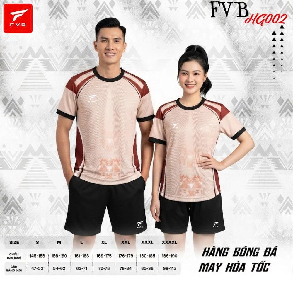 Áo Bóng Đá FVB HG002 Màu Xanh Da– Thiết Kế Hiện Đại Tối Ưu Cho Mọi Trận Đấu