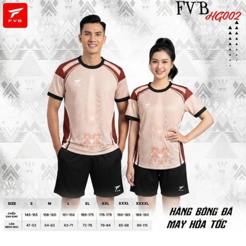 Áo Bóng Đá FVB HG002 Màu Hồng Nâu– Thiết Kế Hiện Đại Tối Ưu Cho Mọi Trận Đấu