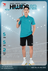 Áo Cầu Lông , Pickleball Hiwing A2 - Màu Xanh Lý