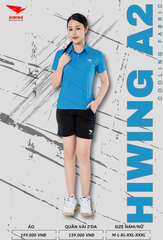 Áo Cầu Lông , Pickleball Hiwing A2 - Màu Xanh Lý
