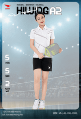 Áo Cầu Lông , Pickleball Hiwing A2 - Màu Trắng