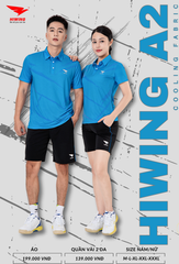 Áo Cầu Lông , Pickleball Hiwing A2 - Màu Xanh Da