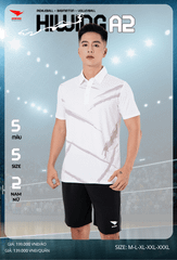 Áo Cầu Lông , Pickleball Hiwing A2 - Màu Trắng