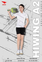 Áo Cầu Lông , Pickleball Hiwing A2 - Màu Xanh Lý