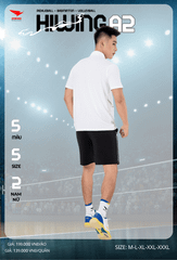 Áo Cầu Lông , Pickleball Hiwing A2 - Màu Trắng