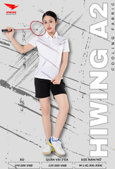 Áo Cầu Lông , Pickleball Hiwing A2 - Màu Đỏ
