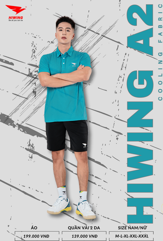 Áo Cầu Lông , Pickleball Hiwing A2 - Màu Đỏ