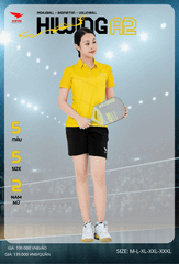 Áo Cầu Lông , Pickleball Hiwing A2 - Màu Vàng