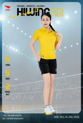 Áo Cầu Lông , Pickleball Hiwing A2 - Màu Vàng