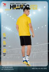 Áo Cầu Lông , Pickleball Hiwing A2 - Màu Vàng