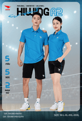 Áo Cầu Lông , Pickleball Hiwing A2 - Màu Xanh Da