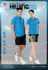 Áo Cầu Lông , Pickleball Hiwing A2 - Màu Xanh Da