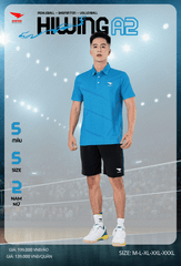Áo Cầu Lông , Pickleball Hiwing A2 - Màu Xanh Da