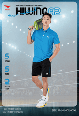 Áo Cầu Lông , Pickleball Hiwing A2 - Màu Xanh Da