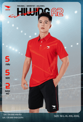 Áo Cầu Lông , Pickleball Hiwing A2 - Màu Đỏ