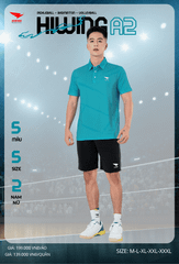 Áo Cầu Lông , Pickleball Hiwing A2 - Màu Xanh Lý