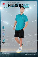 Áo Cầu Lông , Pickleball Hiwing A2 - Màu Xanh Lý