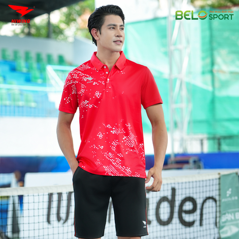 Áo Cầu Lông , Pickleball Hiwing W8 - Màu Đỏ