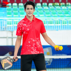 Áo Cầu Lông , Pickleball Hiwing W8 - Màu Đỏ