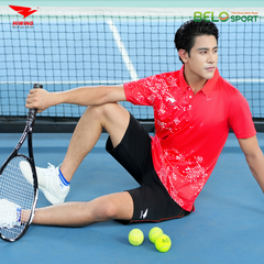 Áo Cầu Lông , Pickleball Hiwing W8 - Màu Đỏ