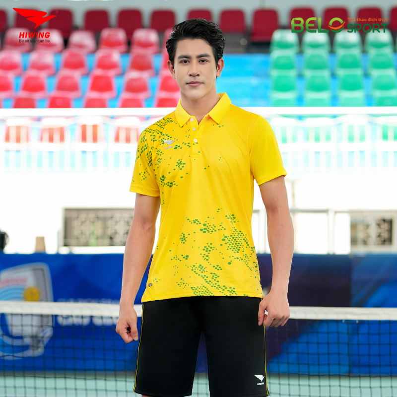 Áo Cầu Lông , Pickleball Hiwing W8 - Màu Vàng