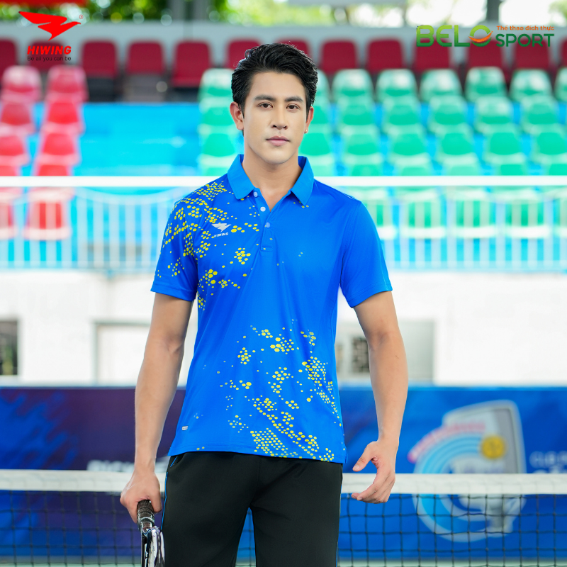 Áo Cầu Lông , Pickleball Hiwing W8 - Màu Xanh