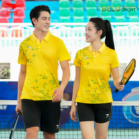 Áo Cầu Lông , Pickleball Hiwing W8 - Màu Vàng