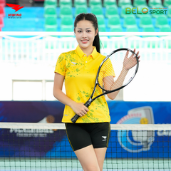 Áo Cầu Lông , Pickleball Hiwing W8 - Màu Vàng