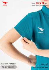 Áo Cầu Lông Pickleball Bóng Chuyền Hiwing Lux 5 Nam Nữ Màu Xanh Lý