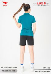 Áo Cầu Lông Pickleball Bóng Chuyền Hiwing Lux 5 Nam Nữ Màu Xanh Lý