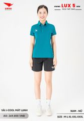 Áo Cầu Lông Pickleball Bóng Chuyền Hiwing Lux 5 Nam Nữ Màu Xanh Lý