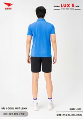 Áo Cầu Lông Pickleball Bóng Chuyền Hiwing Lux 5 Nam Nữ Màu Xanh Da