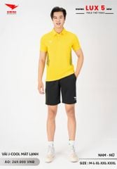 Áo Cầu Lông Pickleball Bóng Chuyền Hiwing Lux 5 Nam Nữ Màu Vàng