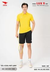 Áo Cầu Lông Pickleball Bóng Chuyền Hiwing Lux 5 Nam Nữ Màu Vàng