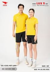 Áo Cầu Lông Pickleball Bóng Chuyền Hiwing Lux 5 Nam Nữ Màu Vàng