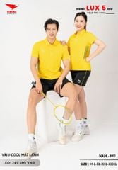 Áo Cầu Lông Pickleball Bóng Chuyền Hiwing Lux 5 Nam Nữ Màu Vàng