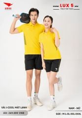 Áo Cầu Lông Pickleball Bóng Chuyền Hiwing Lux 5 Nam Nữ Màu Vàng