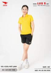 Áo Cầu Lông Pickleball Bóng Chuyền Hiwing Lux 5 Nam Nữ Màu Vàng
