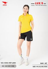 Áo Cầu Lông Pickleball Bóng Chuyền Hiwing Lux 5 Nam Nữ Màu Vàng