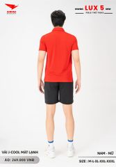 Áo Cầu Lông Pickleball Bóng Chuyền Hiwing Lux 5 Nam Nữ Màu Đỏ