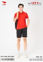 Áo Cầu Lông Pickleball Bóng Chuyền Hiwing Lux 5 Nam Nữ Màu Đỏ